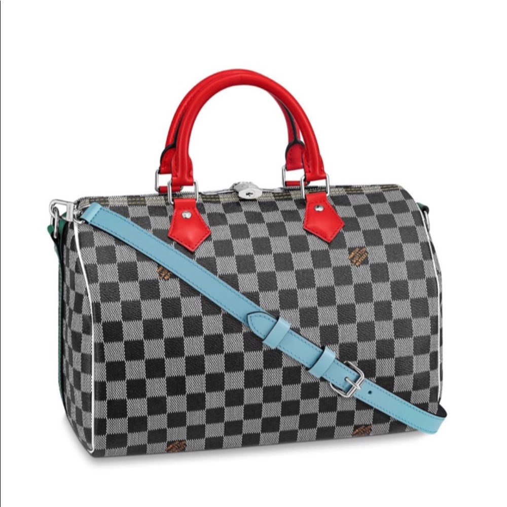 SOLD Limited Edition Speedy Bandouliere Damier 30 - Picture 2 of 8
